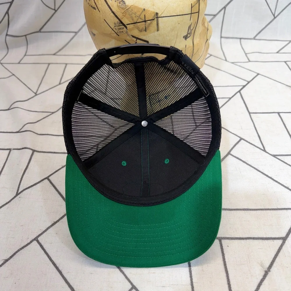 Richardson Goose Island Beer Co Trucker Hat OSFM Green Black Mesh Snapback 112